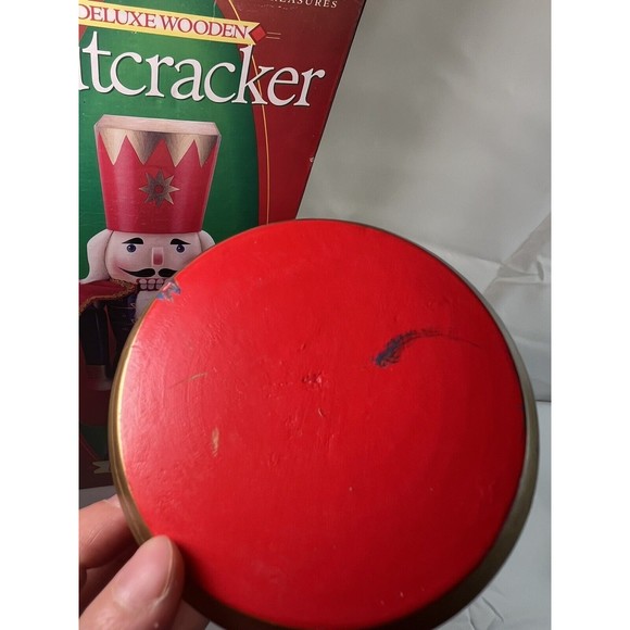 Timeless Treasures 20" Deluxe Wooden Nutcracker Soldier W/Red‎ Cape Handcrafted - Picture 7 of 9